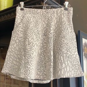White Patterned Skirt
